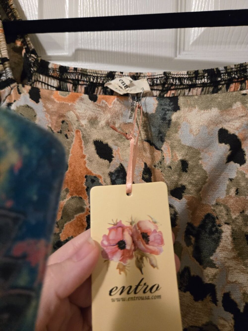Entro Abrstract square neck mini dress - Picture 8 of 14